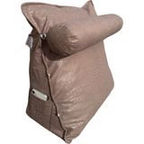 Tv Yastığı Bel Destek Yastığı Sırt Yastığı Boyun Destekli Yastık Ameliyat Sonrası Yastık - 50 x 50 cm - Pudra