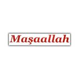 Tvet Maşaallah Yazı Araba Oto Sticker Büyük ( 10Cm * 57Cm )