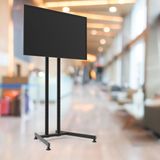 TV/Fuar Standı Sabit Ayaklı Metal TV Ünitesi 40” inç – 75” inç