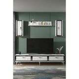 TVR1801BS- Tuna Tv Ünitesi Takımı 180CM Beyaz - Gümüş