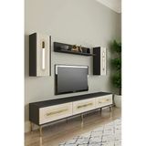 Tvr1804atg Rany Tv Ünitesi Takımı Antrasit-Traverten-Gold 180Cm