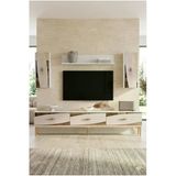 Tvr1813btg Elips Tv Ünitesi Takımı Beyaz-Traverten-Gold 180Cm