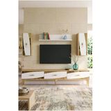 Tvr1813dbg Elips Tv Ünitesi Takımı Safirmeşe-Beyaz-Gold 180Cm