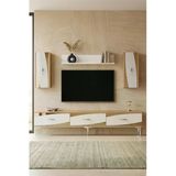 Tvr1813dbs Elips Tv Ünitesi Takımı Safirmeşe-Beyaz-Sılver 180Cm