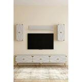 Tvr1897bg Alfa Tv Ünitesi Takımı Beyaz-Gold 180Cm