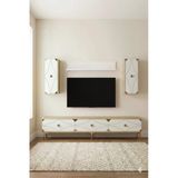 Tvr1897dbg Alfa Tv Ünitesi Takımı Safirmeşe-Beyaz-Gold 180Cm