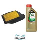 Tvs Jüpiter 110 Castrol Yağ Ve Hava Filtre Bakım Seti Bs0015