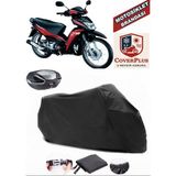 Tvs Neo X3I Branda Siyah Arka Çanta Uyumlu(Topcase) Motosiket Brandası Motor Örtüsü Çadır Su Geçirmez Motosiklet Kılıfı Motor Brandası,lastikli,taşıma Torbalı