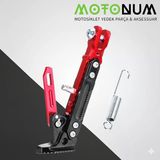 Tvs Rtr 200 Apache Yükseklik Ayarlı Metal Yan Sehpa-Kırmızı Detaylı-Ayk1266