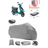 Tvs Scooty Pep Plus Branda Gri Arka Çanta Uyumlu(Topcase) Motosiket Brandası Motor Örtüsü Çadır Su Geçirmez Motosiklet Kılıfı Motor Brandası,lastikli,taşıma Torbalı
