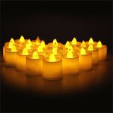 Tvshopmarket Tealight 24 Adet Sarı Led Mum