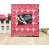 Tvshopmarket Tealight 25'li Kırmızı Mum