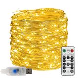 TW SHINE 66 FT 200 LED ışık zinciri yatak odası için sıcak beyaz, USB su geçirmez Noel dize ışıkları, uzaktan zamanlayıcı, 8 modlu bakır tel, iç mekan, dış mekan, parti, ağaç düğün avlu dekorasyonları