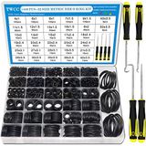 TWCC 32 Boyut 1440 Adet O Halkası Çeşit Kitleri Metrik Nitril NBR Kauçuk Rondela Araba Bataryası Basınçlı Tesisat Tamiri, Hava veya Gaz Sızdırmazlık Bağlantıları için, OD 4 mm-50 mm