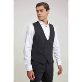 Tween Slim Fit Siyah Düz Yün Karişimli Yelek