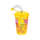 Tweety Kapaklı Pipetli Bardak 400 Ml.
