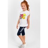 Tweety Lisanslı Krem Kız Çocuk Tayt Takım - Krem Rengi - 3 - 4 Yaş