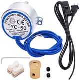 Twidec/Senkron Döner Tabla Motoru Elektrik Motoru 5-6 rpm/dk 50/60 Hz 4W CCW/CW AC100~127 V Senkron Motoru, Kupa Turner için, 7 mm Esnek Kaplinli Cuptisserie Rotator TYC-50-5-6R-XLLB1 ADET