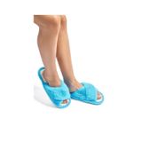 Twigy Çapraz Peluş Kadın Ev Terliği Mavi 36/41 CC0185 Mavi