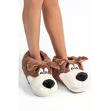 Twigy Cc0541 Tw Bobby Kadın Hayvanlı Panduf Kahve 36-41