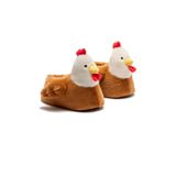 Twigy Chicken Kadın, Garson Boy Hayvanlı Panduf Kahverengi 36/41