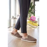 Twigy Elis Peluş Kadın Ev Terliği Koyu Bej 36/41