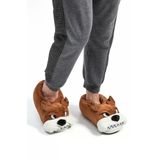 Twigy Erkek Bulldog Desenli Minimalist Ev Terliği - Rahat Ve Sıcak