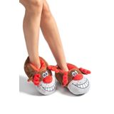 Twigy Happy Unisex Hayvanlı Panduf Kahverengi 36/43