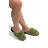 Twigy Mammy Peluş Kadın Ev Terliği Yeşil 37/41