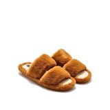 Twigy Mona Peluş Kadın Ev Terliği Kahverengi 36/41