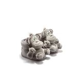 Twigy Monkey Unisex Hayvanlı Panduf Gri 36/43