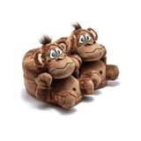 Twigy Monkey Unisex Hayvanlı Panduf Kahverengi 36/43 AA0600 Kahverengi