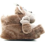Twigy Monkey Unisex Hayvanlı Panduf Kahverengi 36/43
