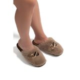 Twigy Perla Peluş Kadın Ev Terliği Bej 37/41