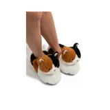 Twigy Renkli Kedi Kadın Hayvanlı Panduf Beyaz-kahverengi 36/41 Beyaz/kahve