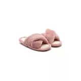 Twigy TW ÇAPRAZ PEMBE PELUŞ KADIN EV TERLİK 36/41