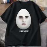 Twilight Eggward Meme T-Shirts Men Edward Cullen Parody Humor Graphic T Shirt Casual Cotton S - Siyah
