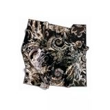Twill Şal Desenli Gri Renkli 90X90 Eşarp (İpek İçermez) Kenar Dikiş Şekli El Dikişli
