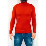 Twin Balıkçı Yaka Kazak Slim Fit - 240-Kırmızı