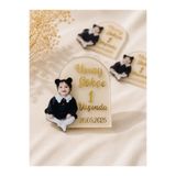TWİN COLLECTION Kişiye Özel Fotoğraflı 1 Yaş Magneti – Pleksi İsimli Bebek Doğum Günü Hediyeliği (25 Adet)