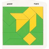 Twin Store 02 015 Desen Kartli Tangram - 01 - Mavi