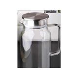 Twin Store 1500 ml Borosilikat Cam Su Sürahisi - Metal Kapaklı Isıya Dayanıklı