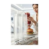 Twin Store 2'li Sos Şişesi, Ketçap Mayonez Hardal Zeytinyağı Şişesi Seti - 700 ml Sızdırmaz Ka - Seçenek