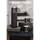 Twin Store 500 ml Kapasiteli Taşınabilir Basınçlı Termos Seti Günlük Kullanım Için Ideal