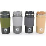 Twin Store 500ML Paslanmaz Çelik Termos Mug - Sızdırmaz Kapaklı Çift Katmanlı Termos ALK3133 - 00-Siyah