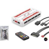Twin Store Argb Fan LED Kontrolcü Hub Seti Uzaktan Kumandalı - Beyaz ND2806 - Seçenek