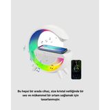 Twin Store Bluetooth 5.0 Hoparlör – Kablosuz Şarj, Rgb Gece Lambası ve Fm Radyo