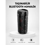 Twin Store Bluetooth 5.0 Kablosuz Hoparlör Çift Sürücülü Yüksek Ses Kalitesi Kompakt Tasarım