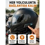 Twin Store BT22 Kask Bluetooth Kulaklık 5.0 – Suya Dayanıklı, Gürültü Önleyici, Uzun Pil Ömürlü Yeni Nesil