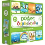 Twin Store CAEGT-5053 Doğayı Öğreniyorum Eğitici Oyun Kartları - - 01 - Mavi
